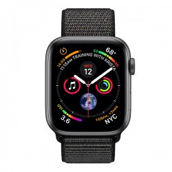 Apple Watch Series 4 (GPS+Cellular) 40mm Space Black Stainless Steel Case With  Black Milanese Loop (MTUQ2