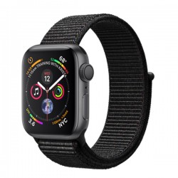 Apple Watch Series 4 (GPS) 44mm Space Gray Aluminum w. Black Sport Loop (MU6E2)