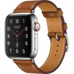 Apple Watch Hermes Series 4 GPS + LTE 40mm Steel w. Fauve Grained Barenia Leather (MU6M2)