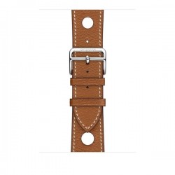 Apple Watch Hermes Series 4 GPS + LTE 44mm Steel w. Fauve Grained Barenia Leather (MU9D2)