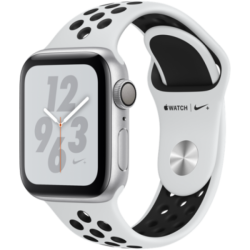 Apple Watch Series 4 Nike+ (GPS) 40mm Silver Aluminum w. Pure Platinum/Black Nike Sport B.(MU6H2)