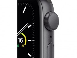 Apple Watch SE LTE 44mm Space Gray Aluminum Case with Black Sport Band (MYER2)