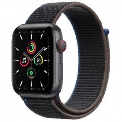 Apple Watch SE LTE 44mm Space Gray Aluminum Case with Charcoal Sport Loop (MYEU2 / MYF12)