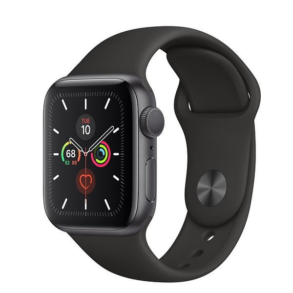 Apple Watch Series 5 LTE 44mm Space Gray Aluminum w. Black b.- Space Gray Aluminum (MWVF2)