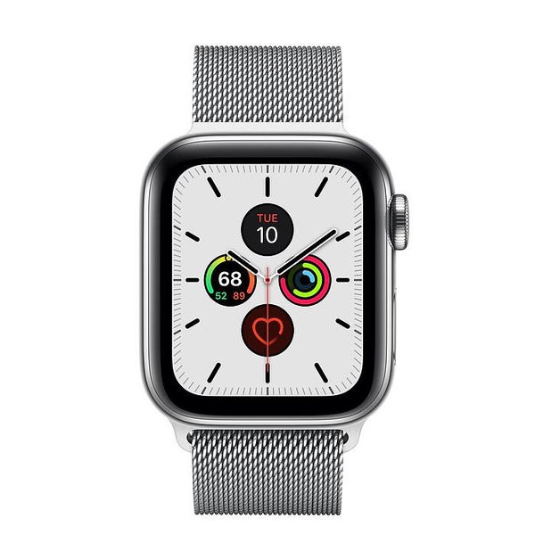 Apple Watch Series 5 LTE 40mm Steel w. Steel Milanese Loop - Steel (MWWT2)