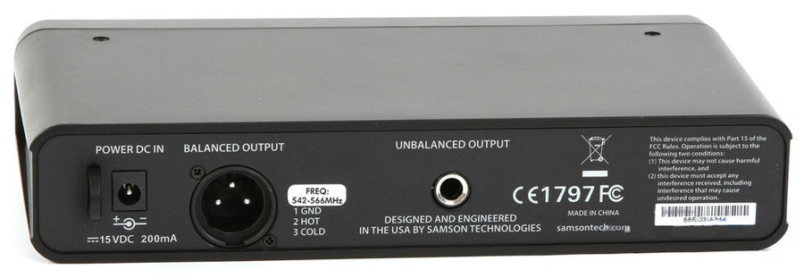 SAMSON SWC88HCL6E UHF CONCERT 88 w/Q6