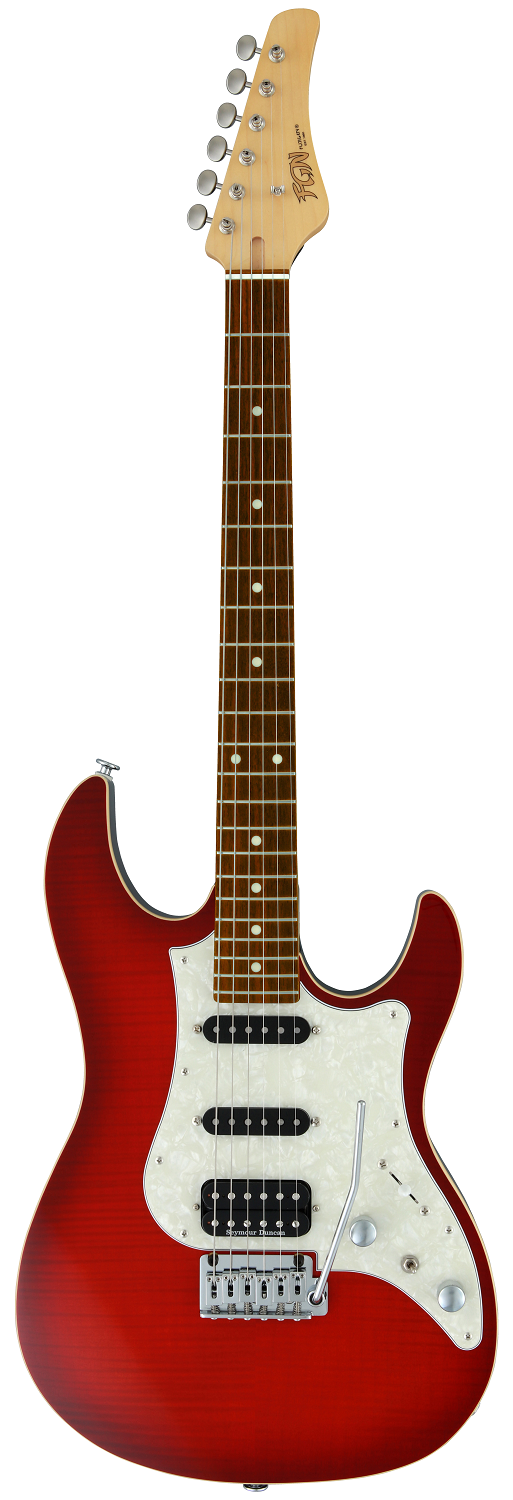 FUJIGEN JOS2-FM-G Odyssey J-Standard Series (Transparent Red Burst)