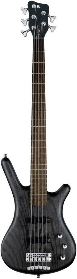 WARWICK Teambuilt Pro Series Corvette Ash, 5-String, A/A, (Nirvana Black Transparent Satin)