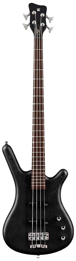 WARWICK Teambuilt Pro Series Corvette Ash, 4-String P/P (Nirvana Black Transparent Satin)