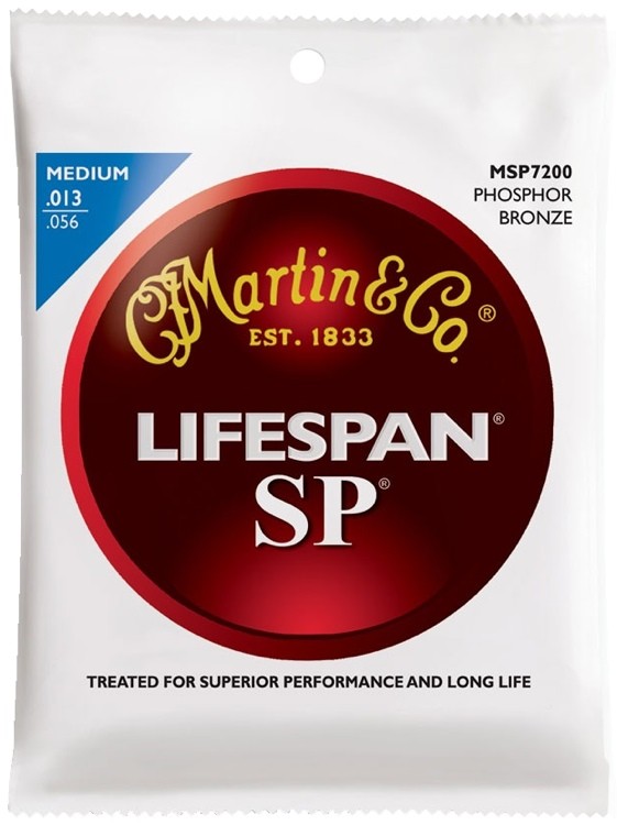 MARTIN MSP7200 SP Lifespan 92/8 Phosphor Bronze Medium (13-56)