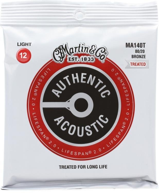 MARTIN MA140T Authentic Acoustic Lifespan 2.0 80/20 Bronze Light (12-54)