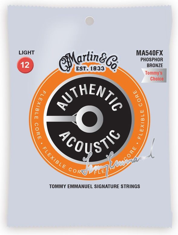 MARTIN MA540FX Authentic Acoustic Flexible Core 92/8 Phosphor Bronze Light - Tommys Choice (12-54)