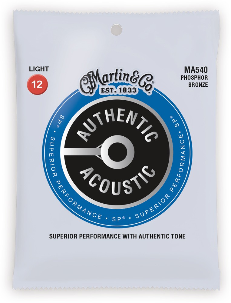 MARTIN MA540 Authentic Acoustic SP 92/8 Phosphor Bronze Light (12-54)