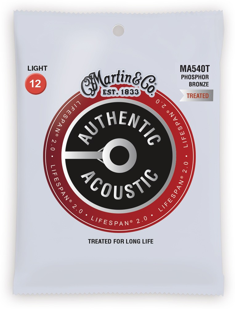 MARTIN MA540T Authentic Acoustic Lifespan 2.0 92/8 Phosphor Bronze Light (12-54)