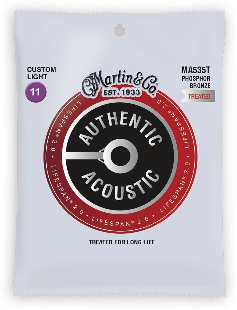 MARTIN MA535T Authentic Acoustic SP 92/8 Phosphor Bronze Custom Light (11-52)