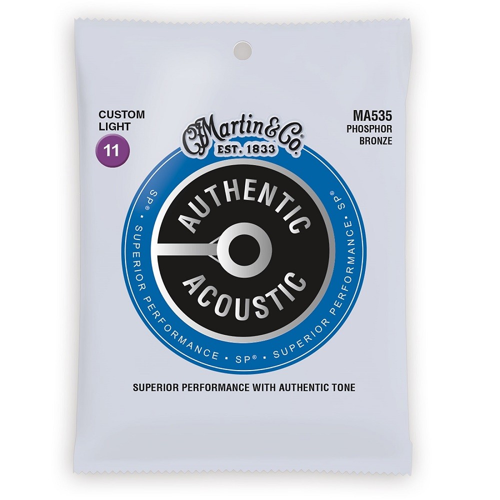 MARTIN MA535 Authentic Acoustic SP 92/8 Phosphor Bronze Custom Light (11-52)