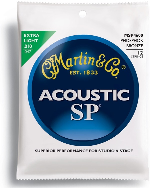 MARTIN MSP3600 SP Acoustic 80/20 Bronze Extra Light 12 String (10-47)