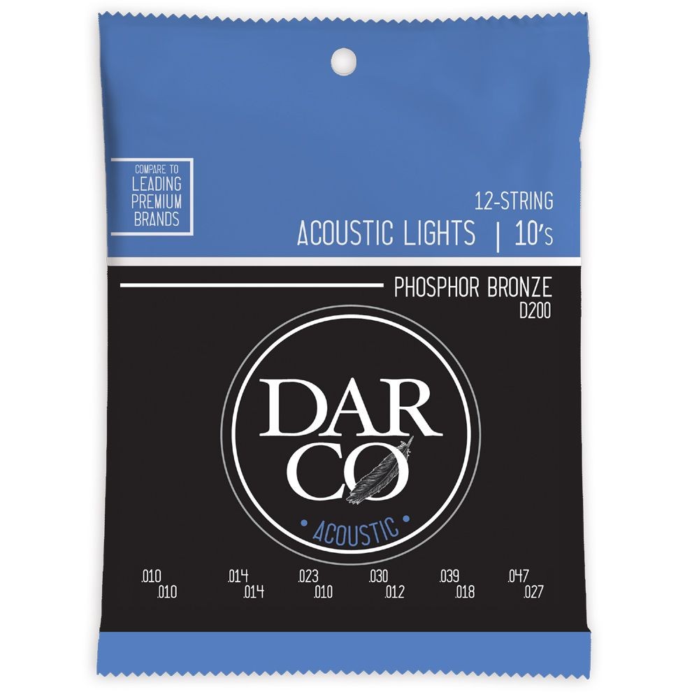 MARTIN D200 Darco Acoustic 92/8 Phosphor Bronze 12-String Light (10-47)