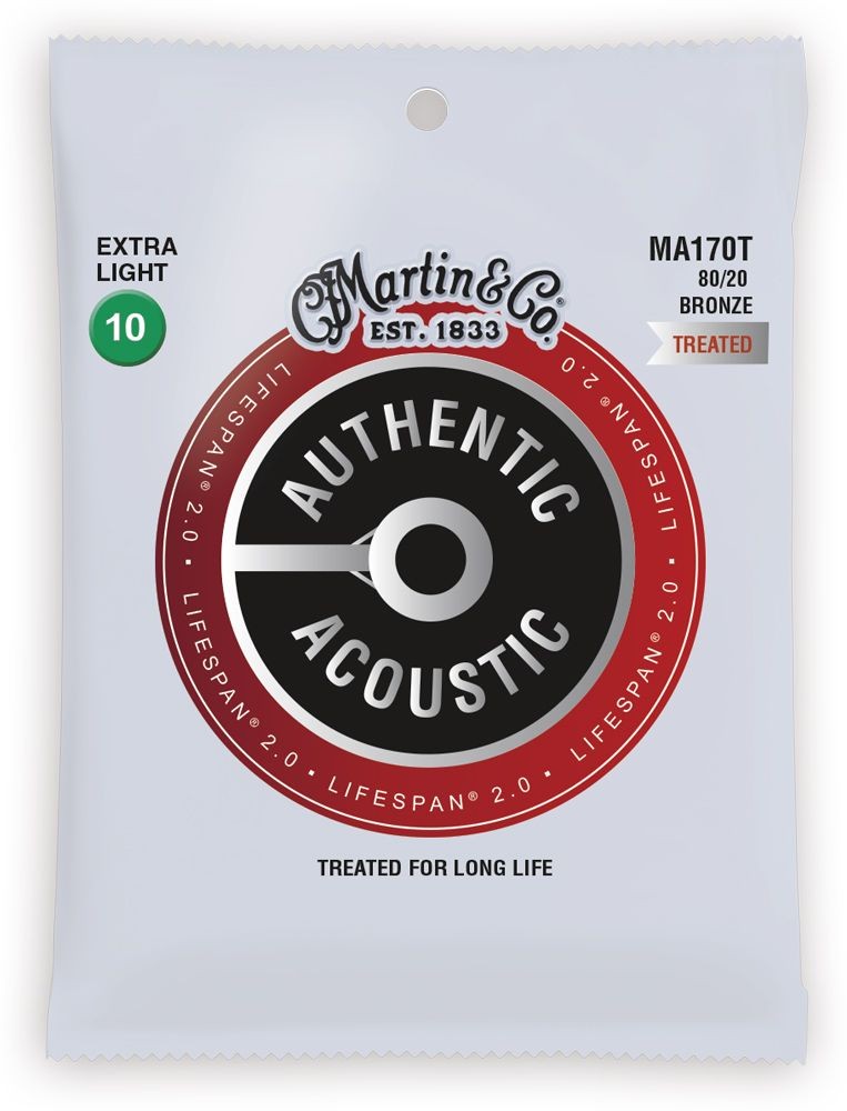 MARTIN MA170T Authentic Acoustic Lifespan 2.0 80/20 Bronze Extra Light (10-47)