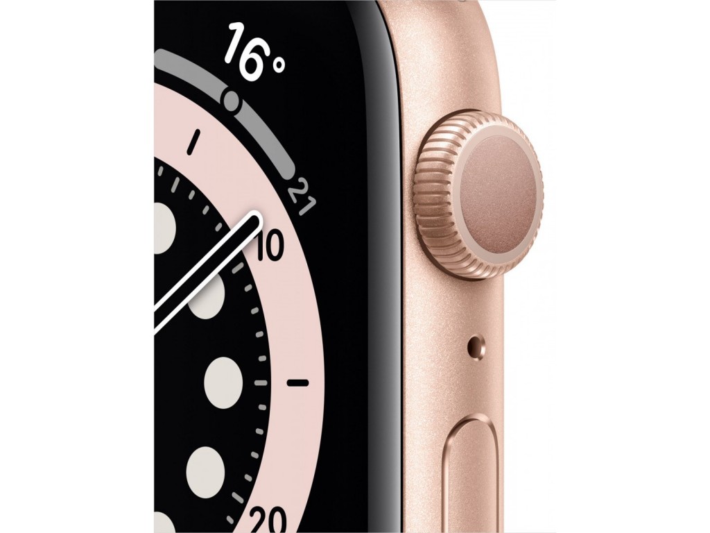 Apple Watch Series 6 GPS 40mm Gold Aluminium Case with Pink Sand Sport Band (MG123)