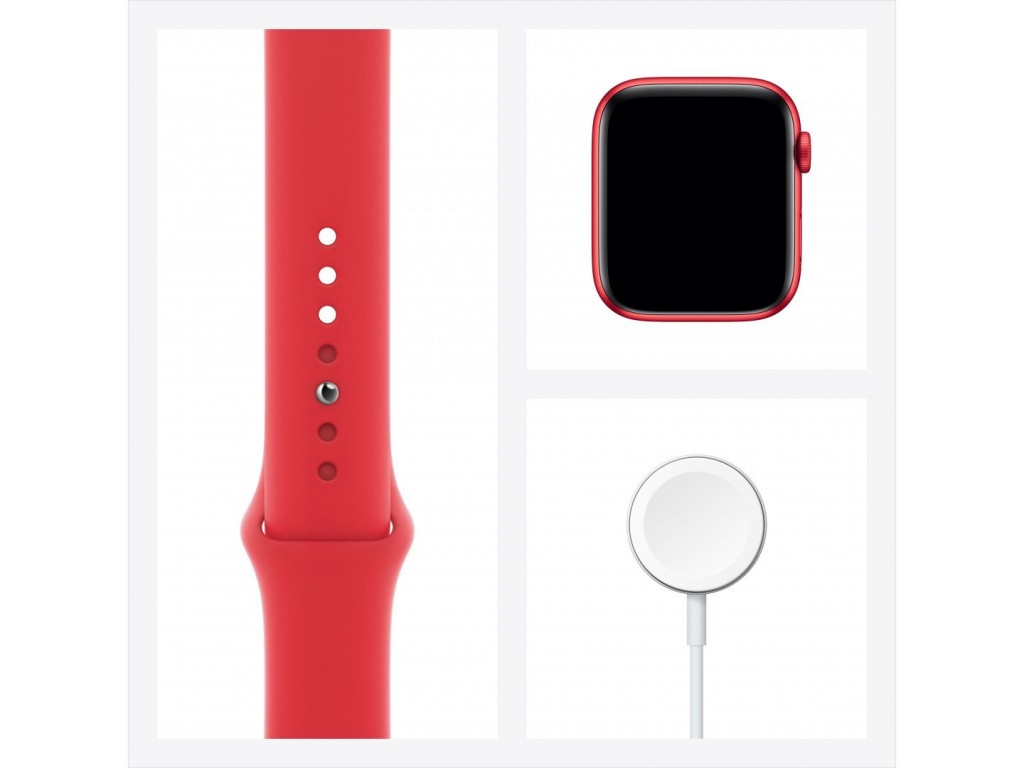 Apple Watch Series 6 LTE 40mm (PRODUCT)RED Aluminum Case with (PRODUCT)RED Sport Band (M02T3)