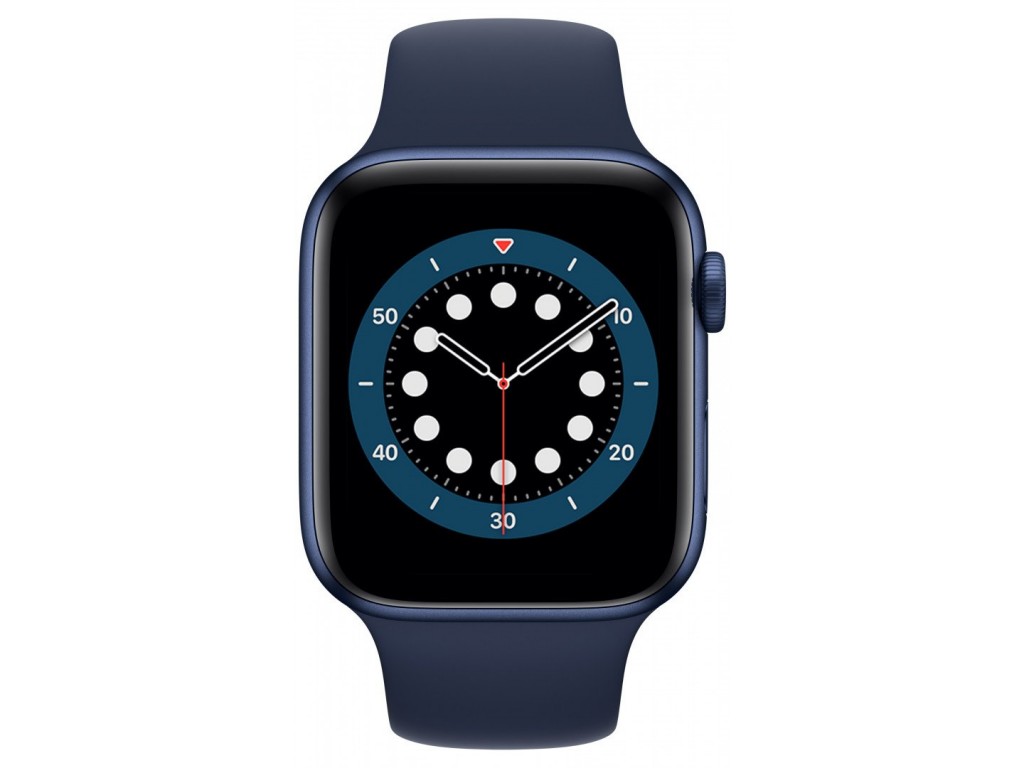 Apple Watch Series 6 LTE 40mm Blue Aluminum Case with Deep Navy Sport Band (M02R3)