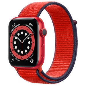 Apple Watch Series 6 GPS 40mm (PRODUCT)RED Aluminum Case with (PRODUCT)RED Sport Loop (M02C3)
