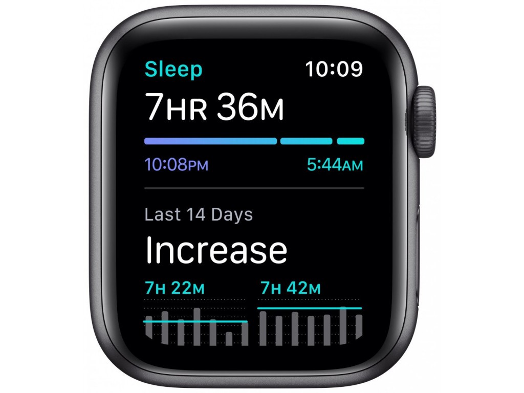 Apple Watch SE LTE 44mm Space Gray Aluminum Case with Black Sport Band (MYER2)