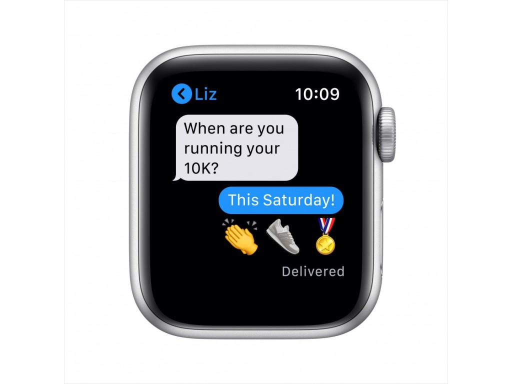  Apple Watch SE GPS 40mm Silver Aluminum Case with White Sport Band (MYDM2)