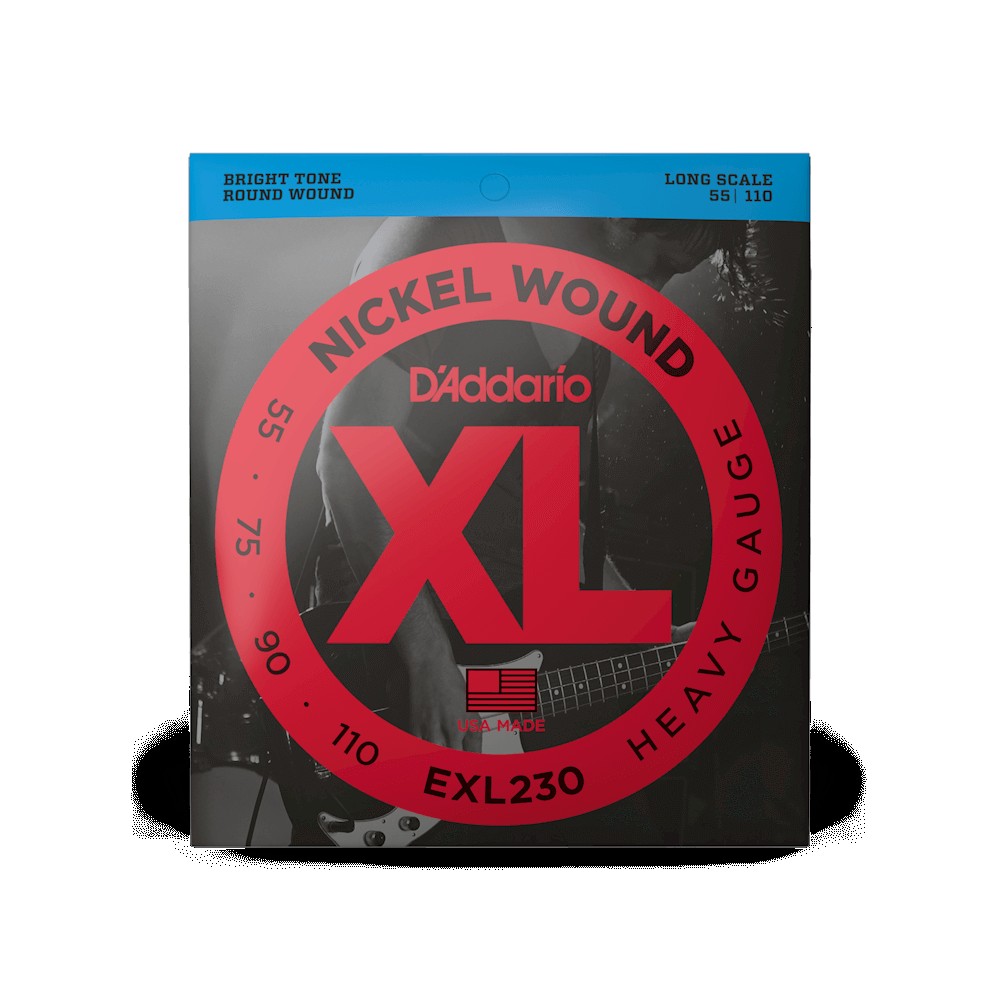 D`ADDARIO EXL230 XL NICKEL WOUND BASS HEAVY (55-110)
