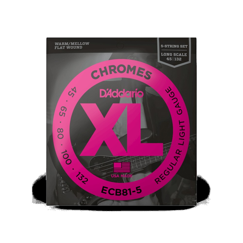 D`ADDARIO ECB81-5 XL CHROMES BASS REGULAR LIGHT 5-STRING (45-132)