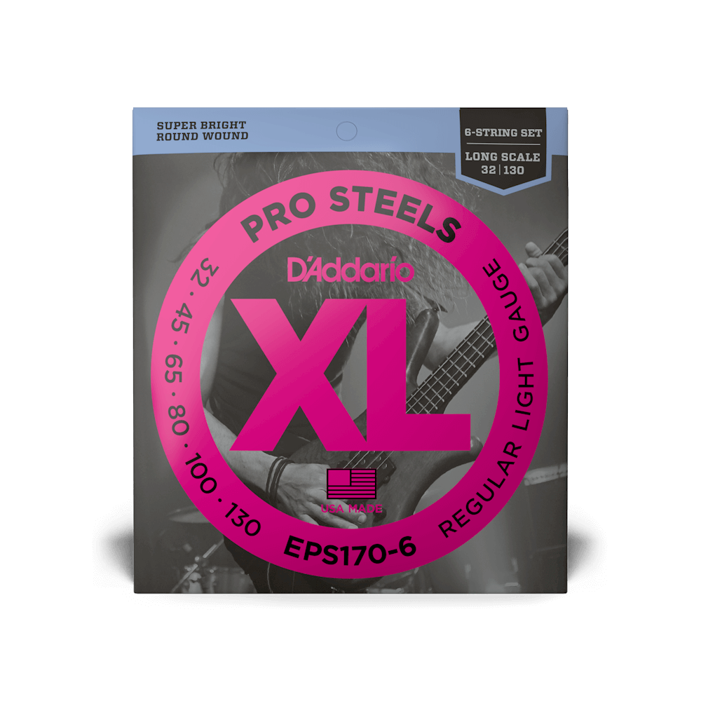 D`ADDARIO EPS170-6 PROSTEELS BASS LIGHT 6-STRING (32-130)