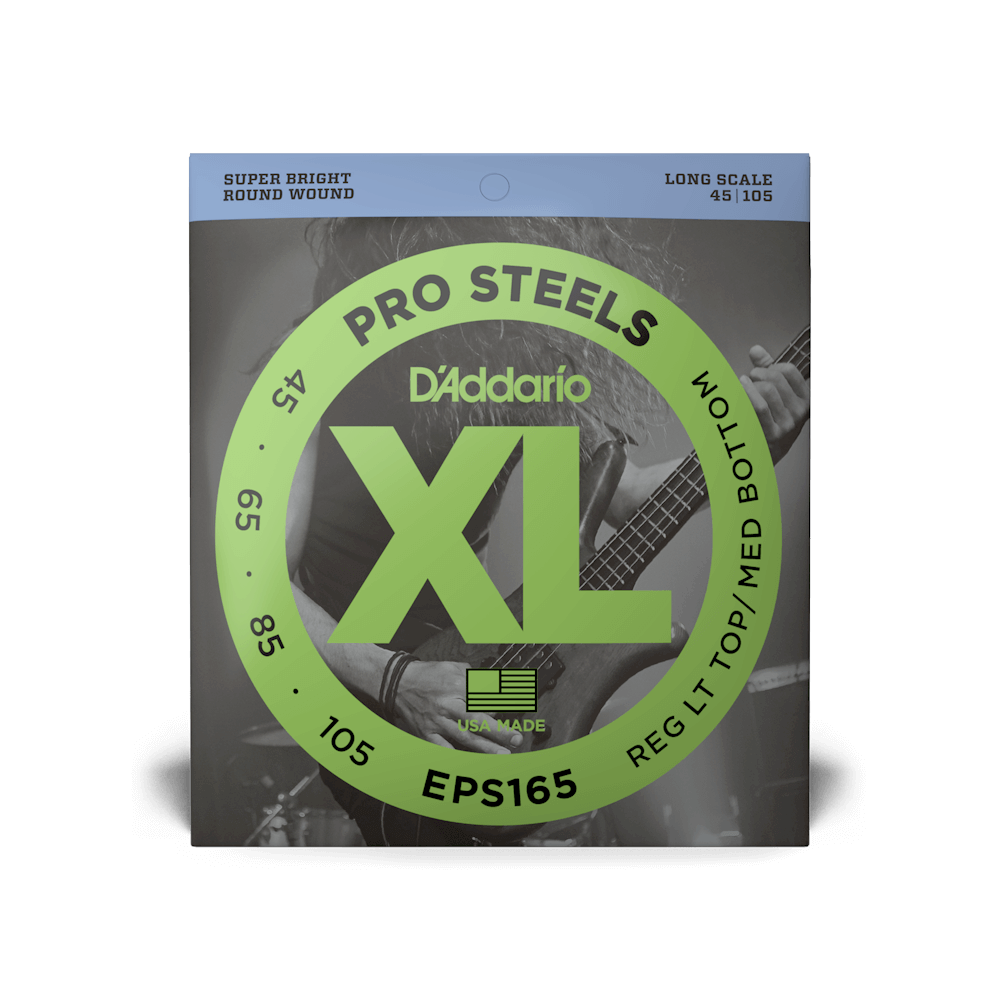 D`ADDARIO EPS165 XL PROSTEELS REG LIGHT TOP / MED BOTTOM (45-105)