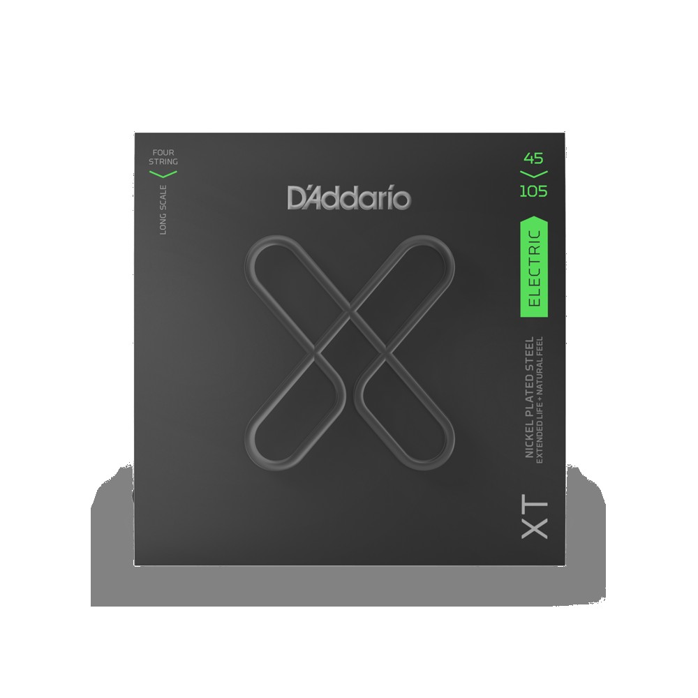 D`ADDARIO XTB45105 XT BASS NICKEL PLATED STEEL LIGHT TOP / MEDIUM BOTTOM (45-105)