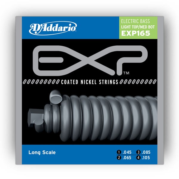 D`ADDARIO EXP165 EXP COATED BASS LIGHT TOP / MED BOTTOM (45-105)