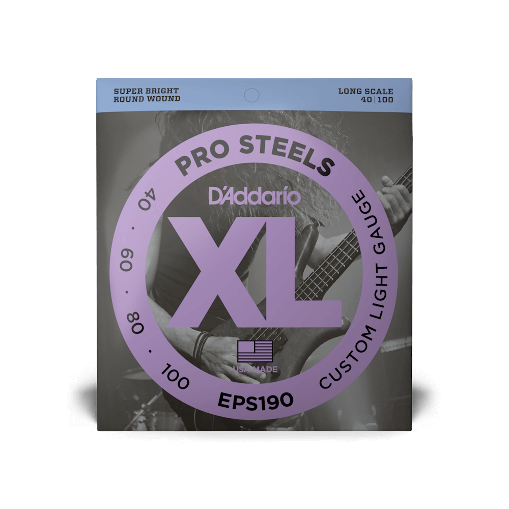 D`ADDARIO EPS190 XL PROSTEELS BASS CUSTOM LIGHT (40-100)