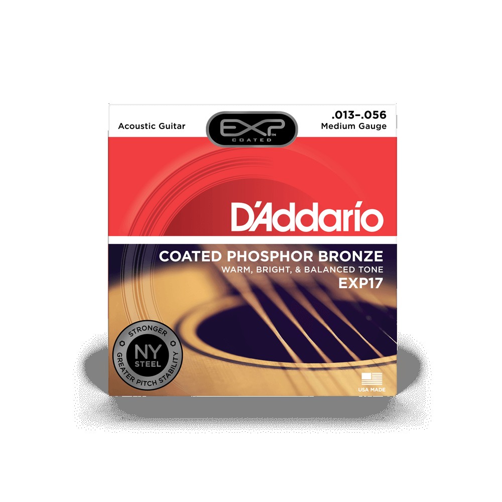 D`ADDARIO EXP17 EXP COATED PHOSPHOR BRONZE MEDIUM (13-56)