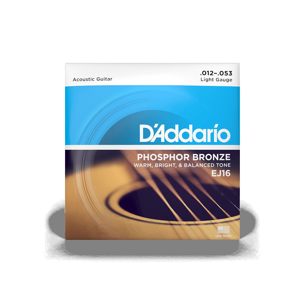 D`ADDARIO EJ16 PHOSPHOR BRONZE REGULAR LIGHT (12-53)
