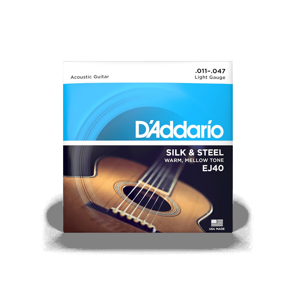 D`ADDARIO EJ40 SILK & STEEL FOLK REGULAR LIGHT (11-47)