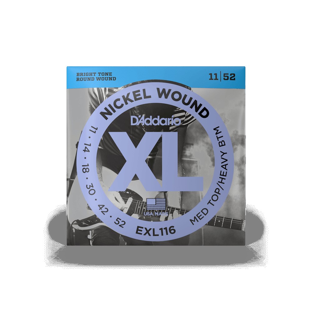 D`ADDARIO EXL116 XL NICKEL WOUND MEDIUM TOP / HEAVY BOTTOM (11-52)
