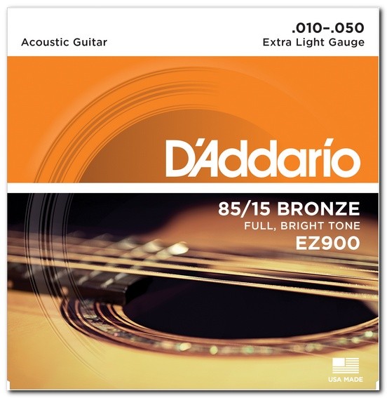 D`ADDARIO EZ900 85/15 BRONZE EXTRA LIGHT (10-50)