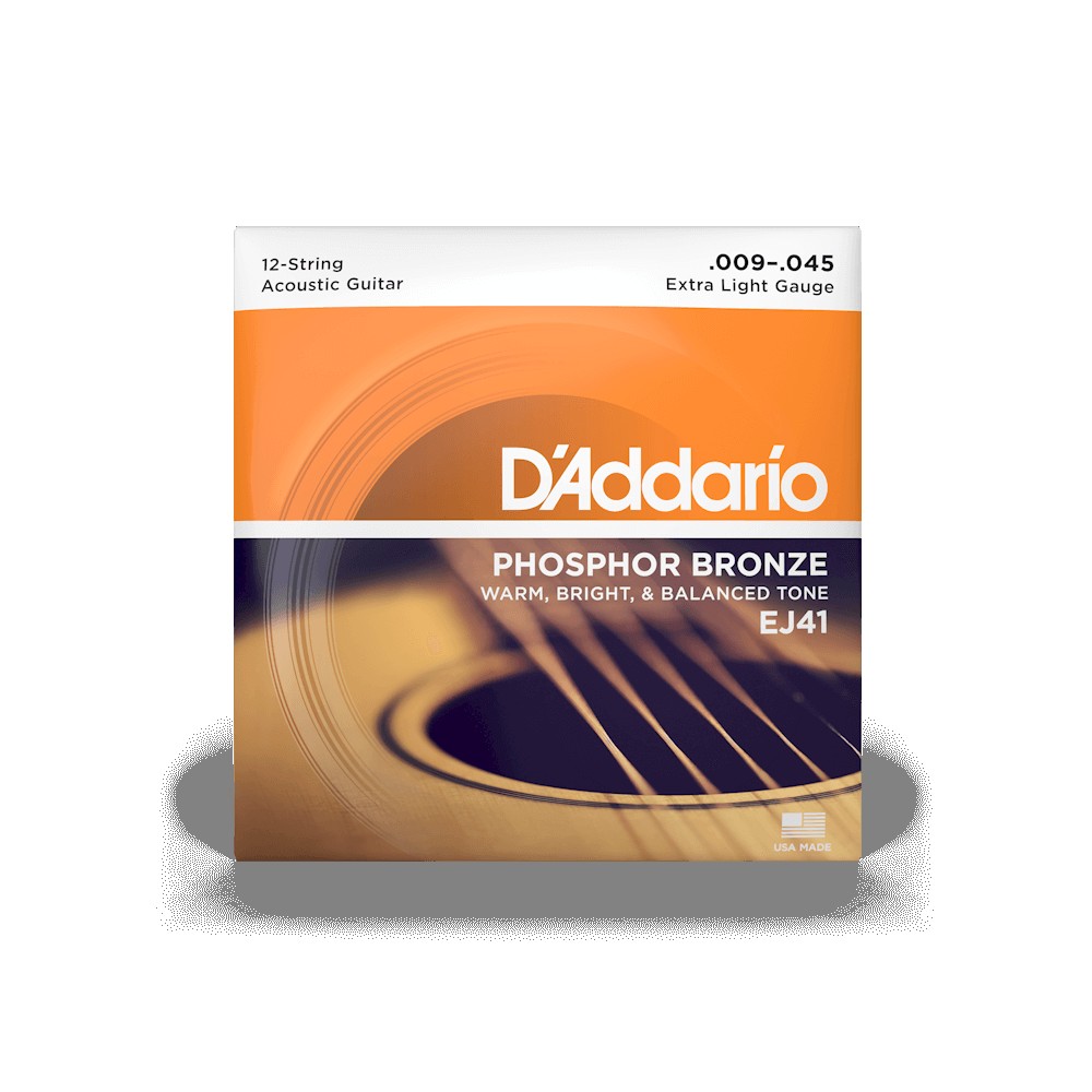 D`ADDARIO EJ41 PHOSPHOR BRONZE 12-STRING EXTRA LIGHT (09-45)