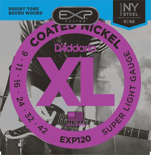 D`ADDARIO EXP120 EXP COATED NICKEL SUPER LIGHT (09-42)