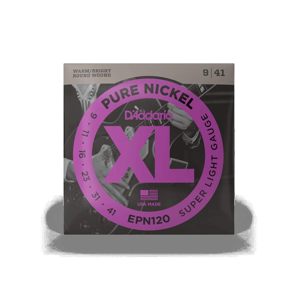 D`ADDARIO EPN120 XL PURE NICKEL SUPER LIGHT (09-41)