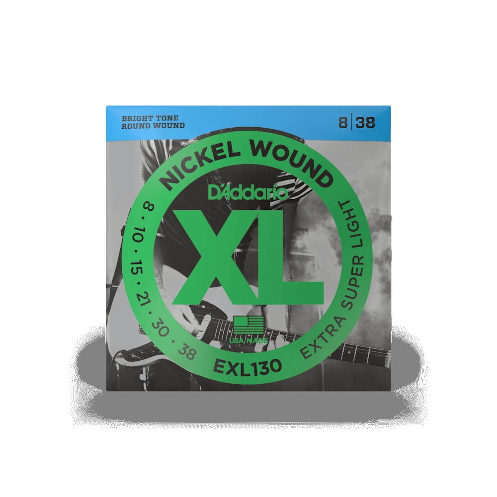 D`ADDARIO EXL130 XL NICKEL WOUND EXTRA SUPER LIGHT (08-38)