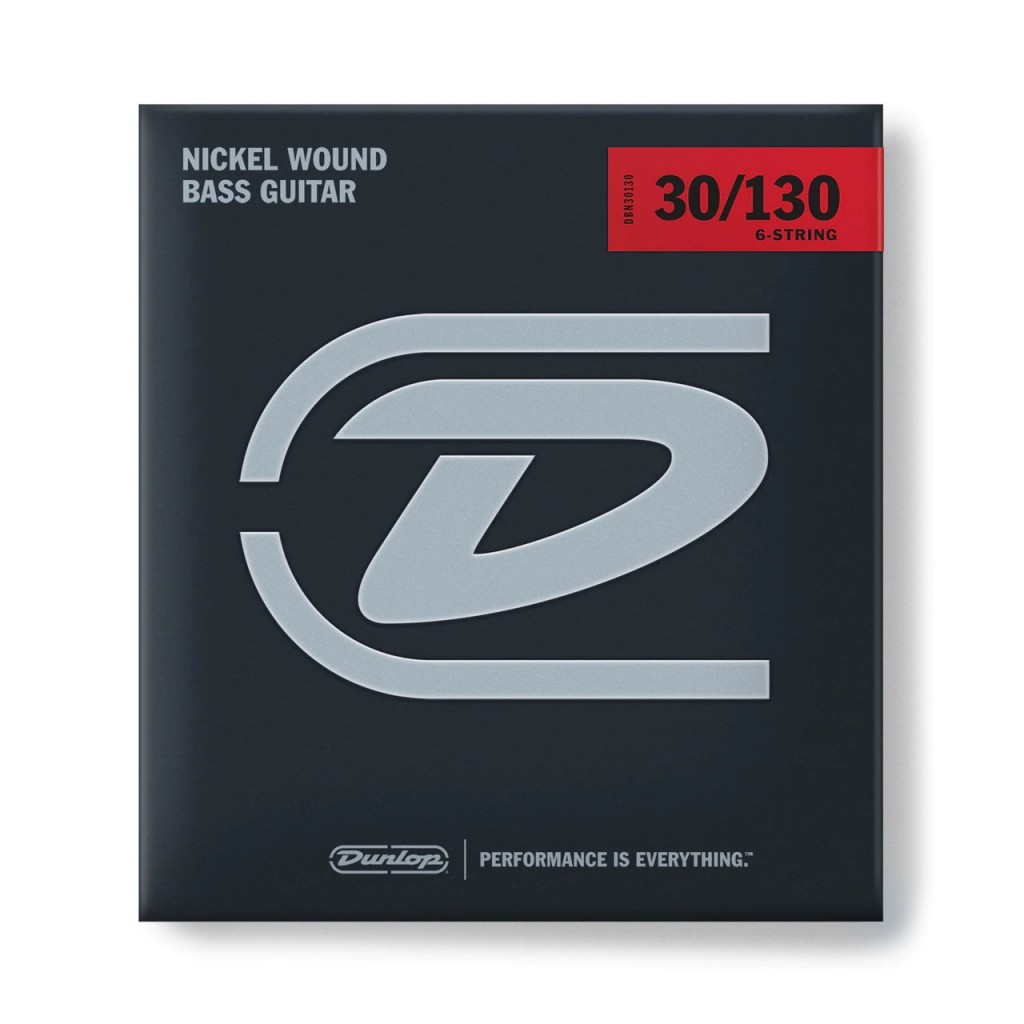 DUNLOP DBN30130 NICKEL WOUND BASS STRINGS 30-130 | 6-STRING