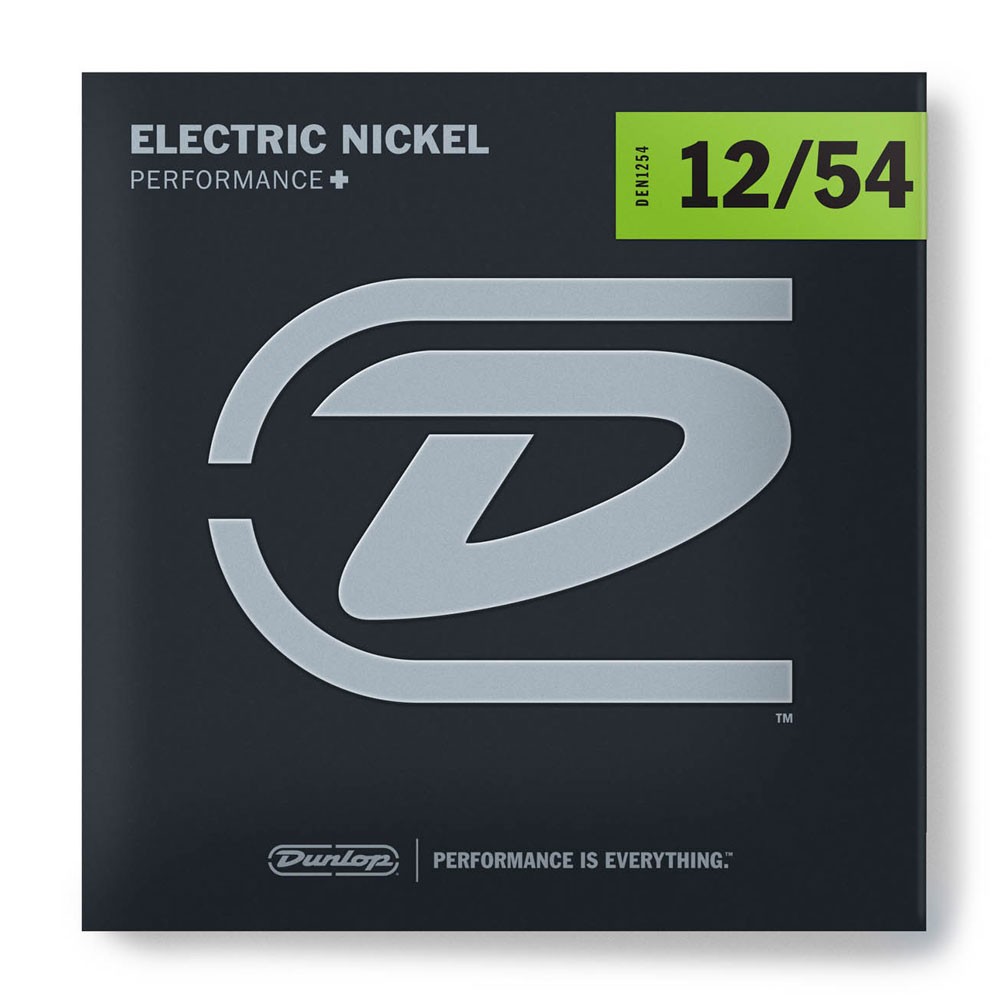 DUNLOP DEN1254 PERFORMANCE+ ELECTRIC GUITAR STRINGS (12-54)