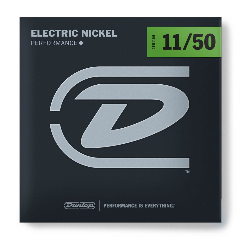 DUNLOP DEN1150 PERFORMANCE+ ELECTRIC GUITAR STRINGS (11-50)