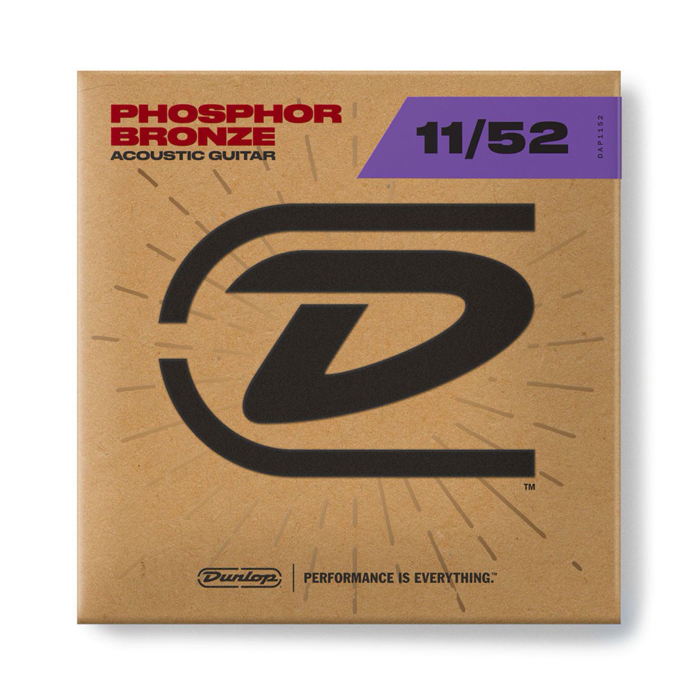 DUNLOP DAB1152 80/20 BRONZE ACOUSTIC GUITAR STRINGS (11-52)