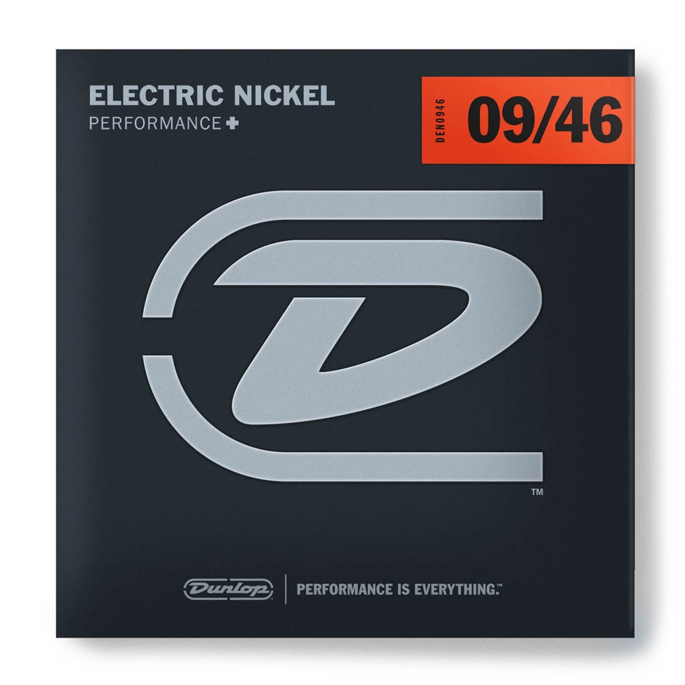 DUNLOP DEN0946 PERFORMANCE+ ELECTRIC GUITAR STRINGS (09-46)